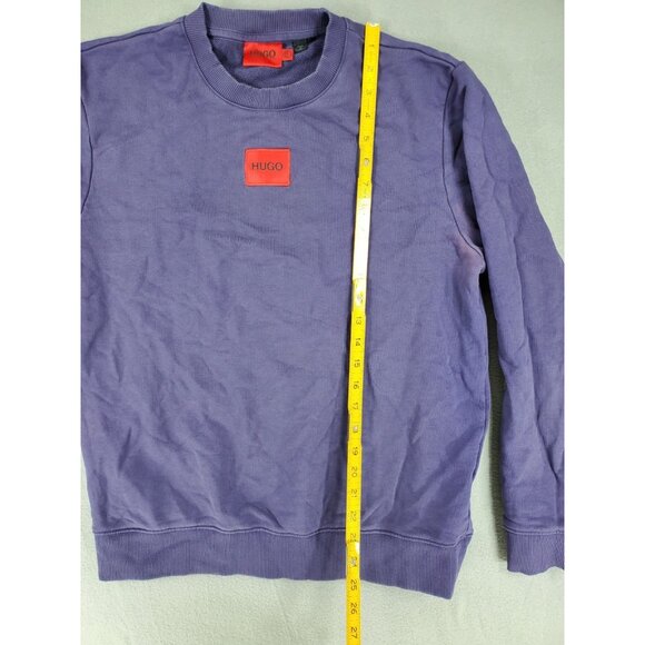 SET Hugo Boss Sz M Diragol Biz Purple Box Logo Sweatshirt Shorts French Terry - Picture 6 of 11